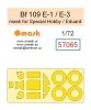 Omask X7208 Bf 109 E-1/E-3 O-Max Set (for Special Hobby / Eduard) (masks and EVA wheel bay plugs) 1/72